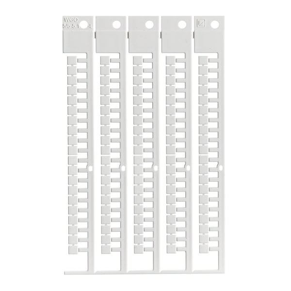 Terminal Block Tag Polycarbonate 5.00 mm H x 5.00 mm W Box of 1100 Pieces, 1100PK